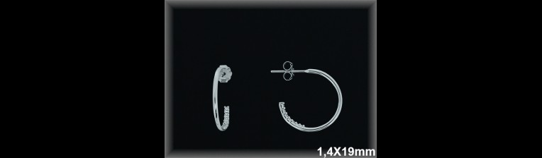 Mayorista de Plata de Aros ref AZ210  Aros de Plata al por Mayor