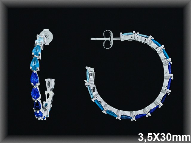 Mayorista de Plata de Aros ref AZ228Z  Aros de Plata al por Mayor