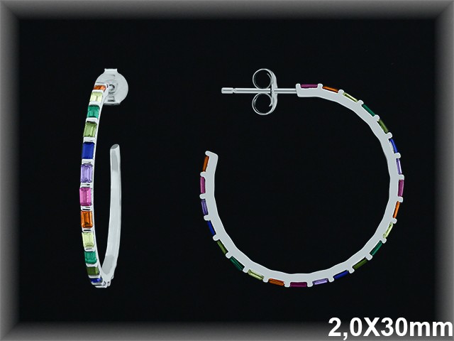 Mayorista de Plata de Aros ref AZ229T  Aros de Plata al por Mayor