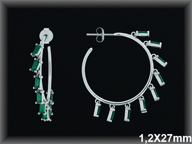 Aros de Plata al Por Mayor ref AZ230D  Mayorista de Aros de Plata