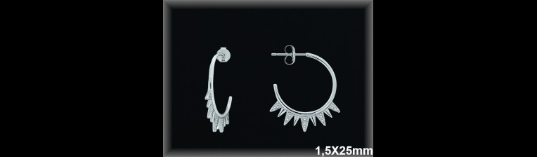 Mayorista de Plata de Aros ref AZ231  Aros de Plata al por Mayor