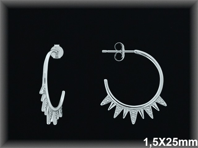 Mayorista de Plata de Aros ref AZ231  Aros de Plata al por Mayor