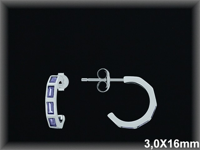 Mayorista de Plata de Aros ref AZ232A  Aros de Plata al por Mayor
