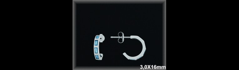 Mayorista de Plata de Aros ref AZ232G  Aros de Plata al por Mayor