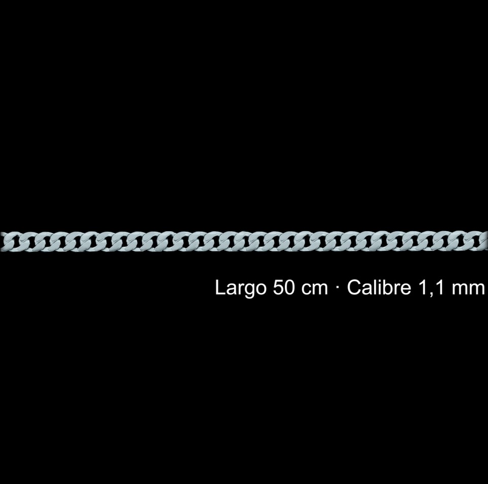 Cadena Plata 925 Barbada 50 Cm 1 1 Mm | Mayorista