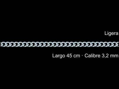 Cadena Plata 925 Barbada 45 Cm 3 2 Mm | Mayorista