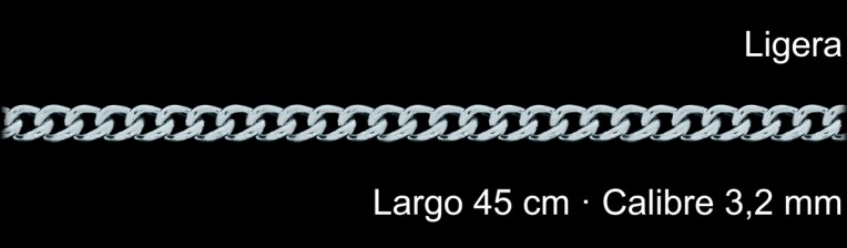 Cadena Plata 925 Barbada 45 Cm 3 2 Mm | Mayorista