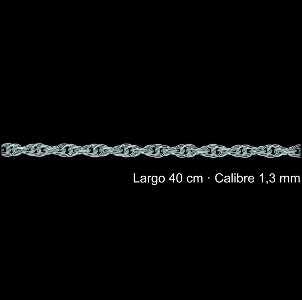 Cadena Plata 925 Cordoncillo 40 Cm 1 3 Mm | Mayorista