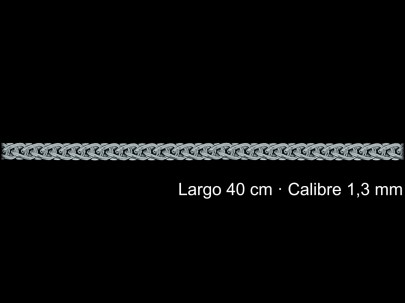 Cadena Plata 925 Espiga 40 Cm 1 3 Mm | Mayorista