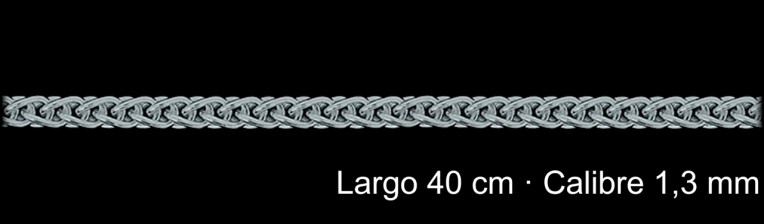 Cadena Plata 925 Espiga 40 Cm 1 3 Mm | Mayorista