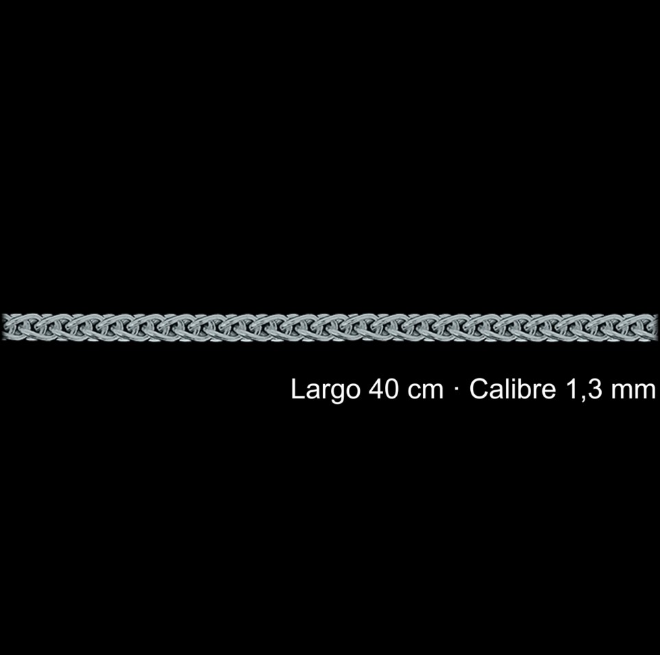 Cadena Plata 925 Espiga 40 Cm 1 3 Mm | Mayorista