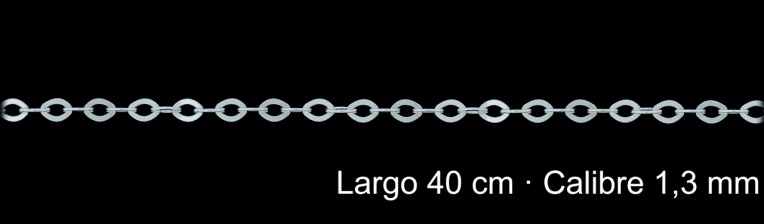 Cadena Plata 925 Forzada 40 Cm 1 3 Mm | Mayorista