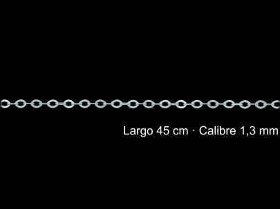 Cadena Plata 925 Forzada 45 Cm 1 3 Mm | Mayorista