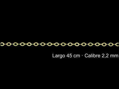 Cadena Chapada Oro Forzada 45 Cm 2 2 Mm | Mayorista