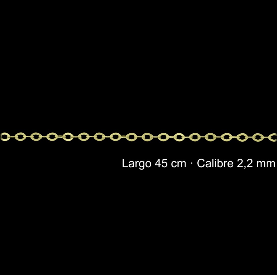 Cadena Chapada Oro Forzada 45 Cm 2 2 Mm | Mayorista