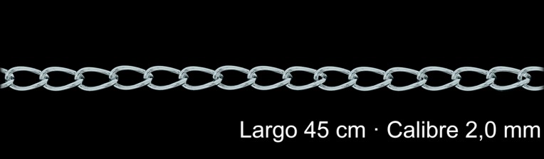 Cadena Plata 925 Bilbao 45 Cm 2 0 mm | Mayorista