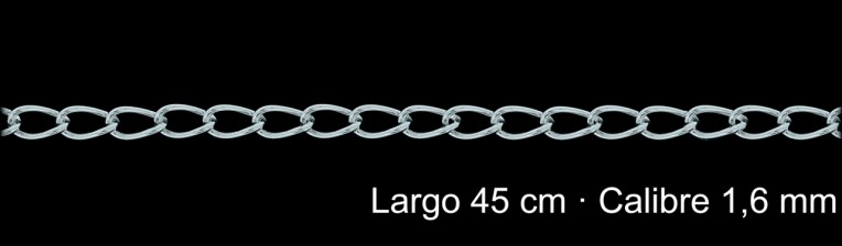 Cadena Plata 925 Bilbao 45 Cm 1 6 mm | Mayorista