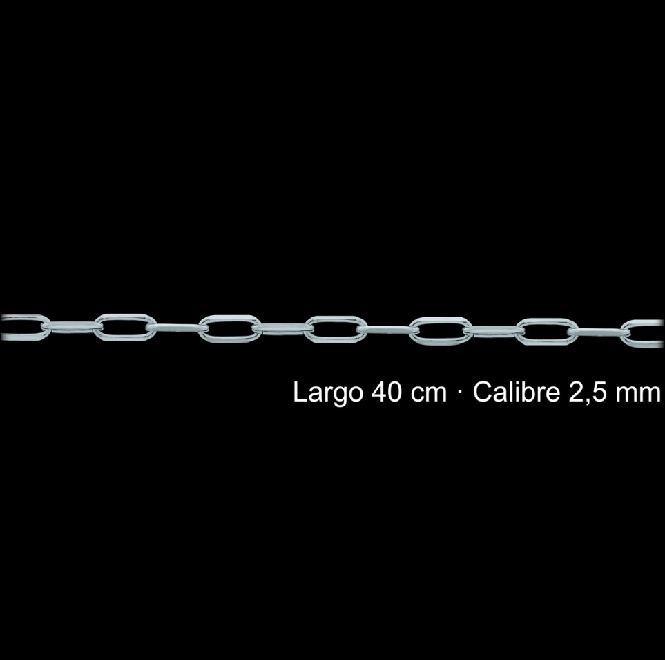 Cadena Plata 925 Forzada 40 Cm 2 5 mm | Mayorista