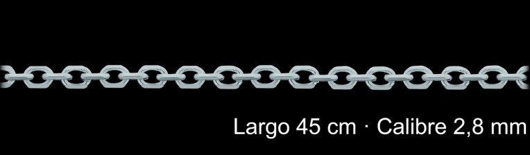 Cadena Plata 925 Forzada 45 Cm 2 8 Mm | Mayorista