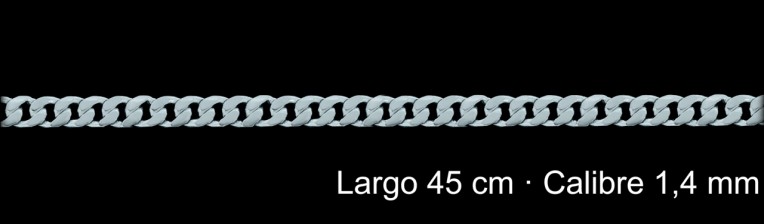 Cadena Plata 925 Barbada 45 Cm 1 40 Mm | Mayorista