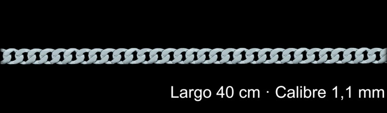 Cadena Plata 925 Barbada 40 Cm 1 10 Mm | Mayorista