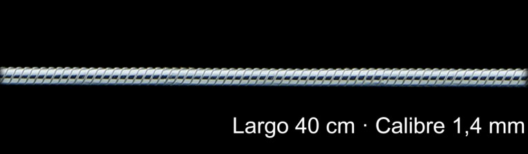 Cadena Plata 925 Cola De Topo 40 Cm 1 4 Mm | Mayorista