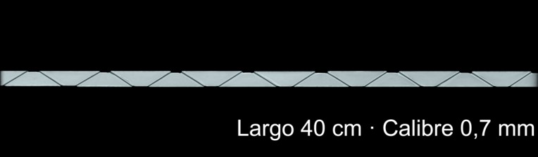 Cadena Plata 925 Eslabon Triangular 40 Cm 0 70 Mm | Mayorista