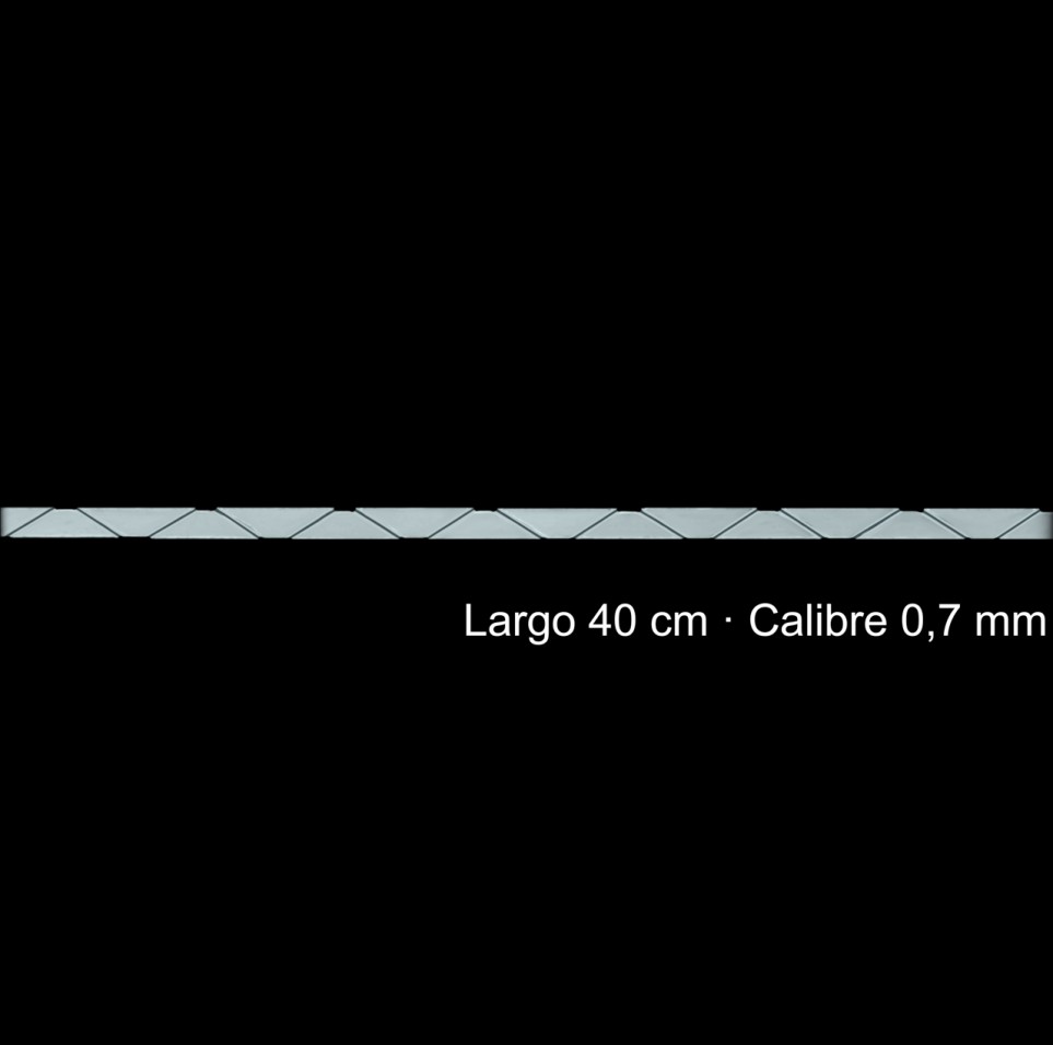 Cadena Plata 925 Eslabon Triangular 40 Cm 0 70 Mm | Mayorista