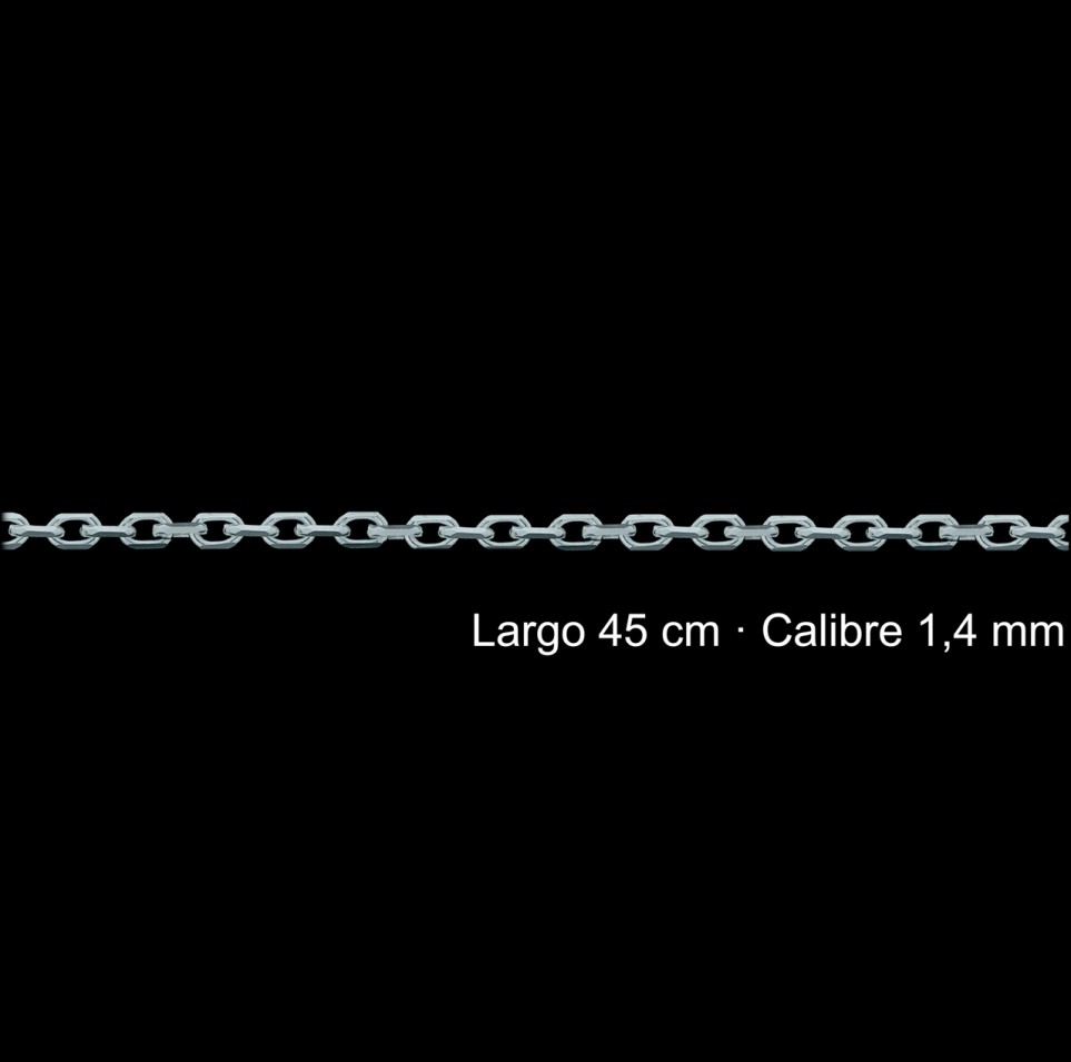 Cadena Plata 925 Forzada Diamantada 45 Cm 1 3 Mm | Mayorista