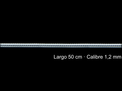 Cadena Plata 925 Cola De Topo 50 Cm 1 2 Mm | Mayorista