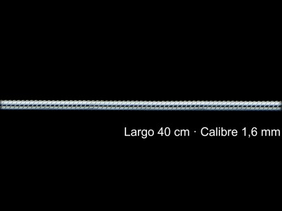 Cadena Plata 925 Cola De Topo 40 Cm 1 6 Mm | Mayorista