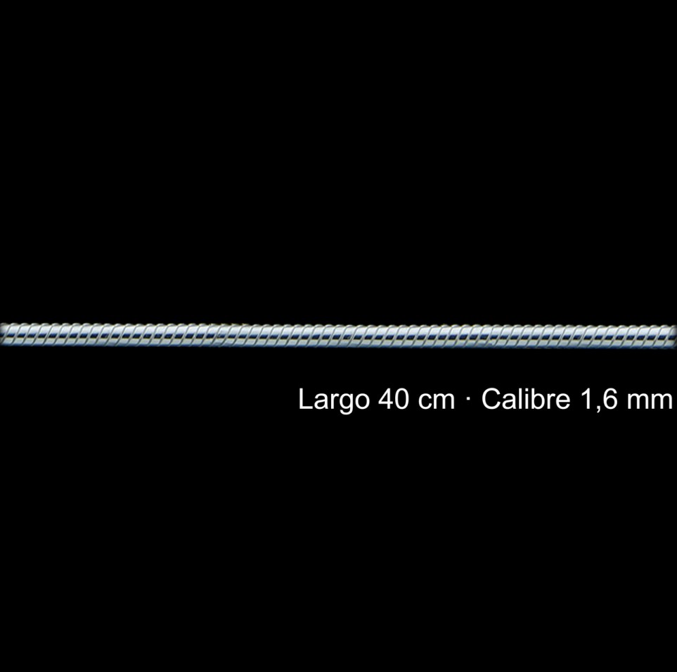 Cadena Plata 925 Cola De Topo 40 Cm 1 6 Mm | Mayorista