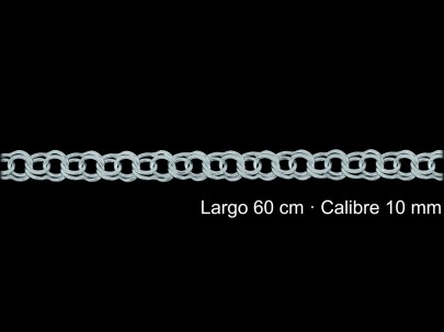 Cadena Plata 925 Hungarina 2x2 60 Cm 10 Mm | Mayorista
