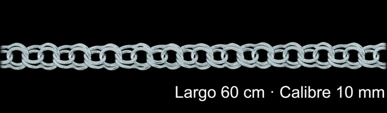 Cadena Plata 925 Hungarina 2x2 60 Cm 10 Mm | Mayorista
