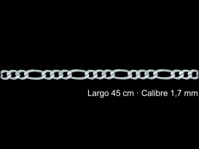 Cadena Plata 925 Programada 3x1 45 Cm 1 7 Mm | Mayorista