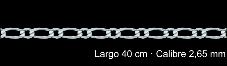 Cadena Plata 925 Programada 1 1 40 Cm 2 65 Mm | Mayorista