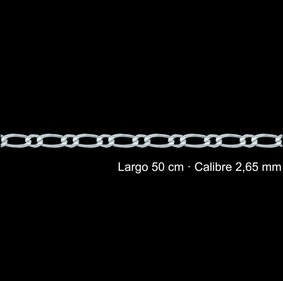 Cadena Plata 925 Programada 1 1 50 Cm 2 65 Mm | Mayorista