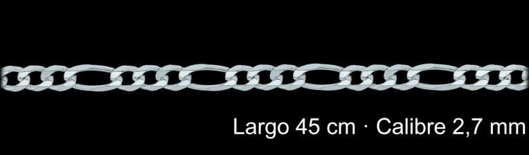 Cadena Plata 925 Programada 3 1 45 Cm 2 7 Mm | Mayorista
