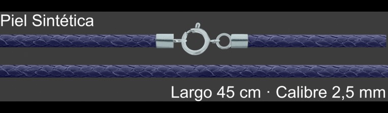 Cordon Piel Sintetica Violeta 2 5 Mm Terminal Y Cierre 40 | Mayorista