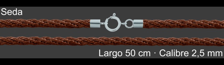 Cordon Seda Reliada Caldera 2 5 Mm Terminal Y Cierre 50 Cm | Mayorista