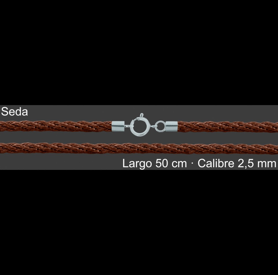 Cordon Seda Reliada Caldera 2 5 Mm Terminal Y Cierre 50 Cm | Mayorista