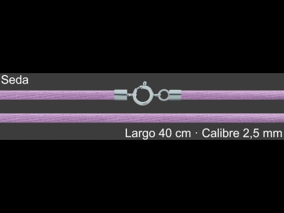 Cordon Seda Color 2 5 Mm Terminal Y Cierre 40 Cm | Mayorista
