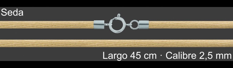 Cordon Seda Amarillo Claro 2 5 Mm Terminal Y Cierre 45 Cm | Mayorista