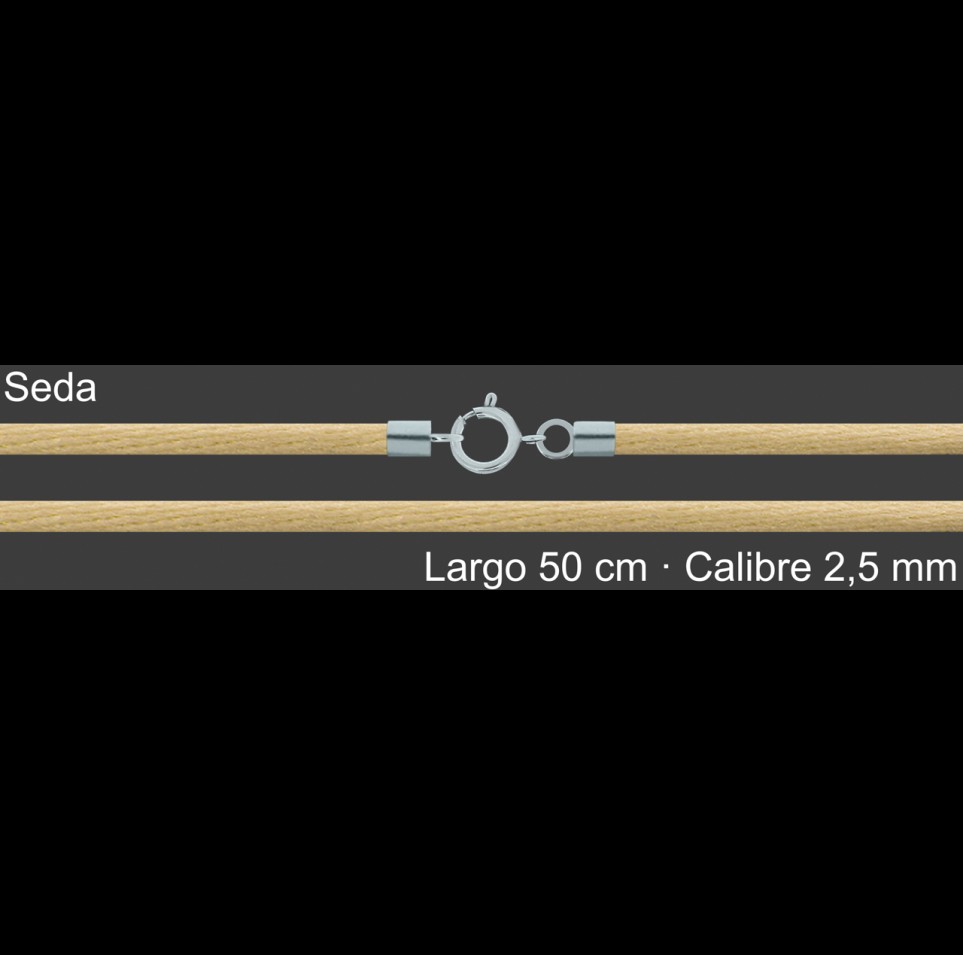 Cordon Seda Amarillo Claro 2 5 Mm Terminal Y Cierre 50 Cm | Mayorista