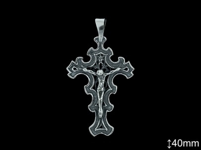 Cruces de Plata al Por Mayor ref 4025  Mayorista de Cruces de Plata
