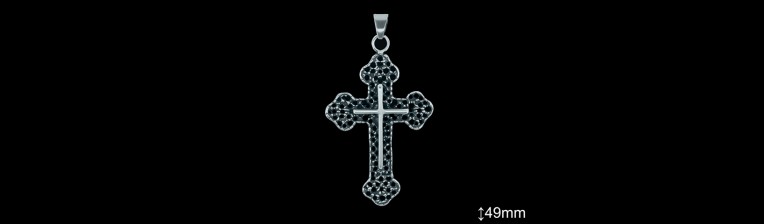 Cruces de Plata al Por Mayor ref 4035  Mayorista de Cruces de Plata