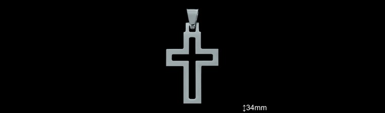 Cruces de Plata al Por Mayor ref 4222D34  Mayorista de Cruces de Plata