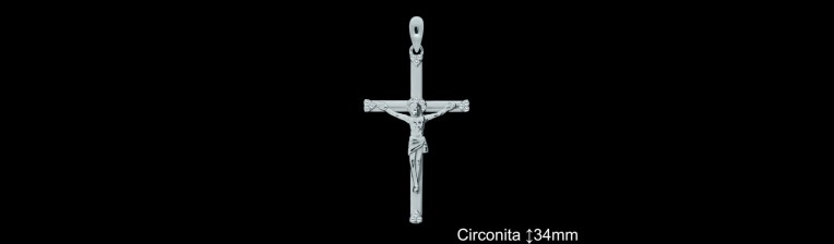 Cruces de Plata al Por Mayor ref 4484  Mayorista de Cruces de Plata