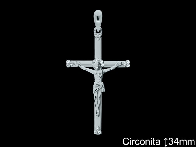 Cruces de Plata al Por Mayor ref 4484  Mayorista de Cruces de Plata