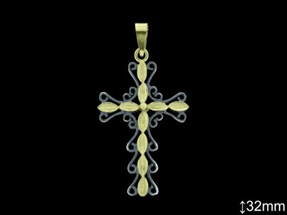 Cruces de Plata al Por Mayor ref 4Q017BI  Mayorista de Cruces de Plata